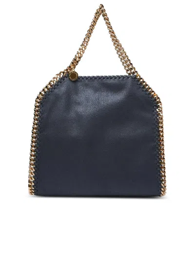 Stella Mccartney 'falabella' Mini Tote Bag In Navy Recycled Polyester Blend
