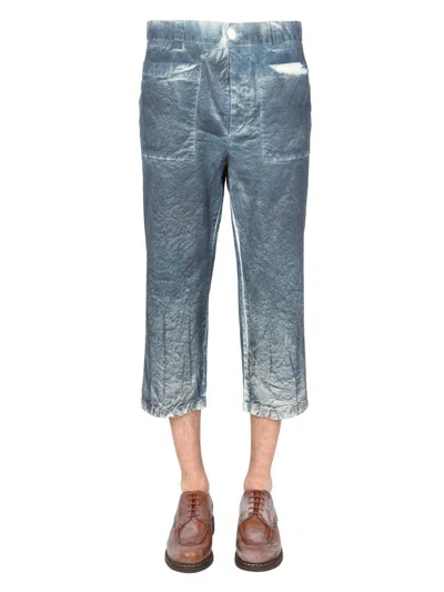 Sunnei Straight Trousers In Blue
