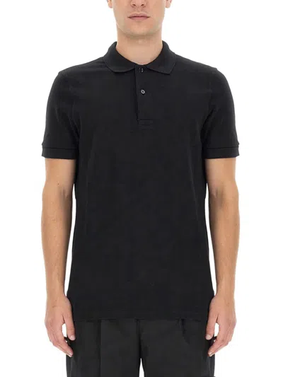 Tom Ford Regular Fit Polo Shirt In Black