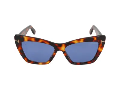Tom Ford Sunglasses In Coloured Havana/roviex