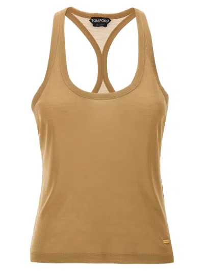 Tom Ford Tank Top In Golden