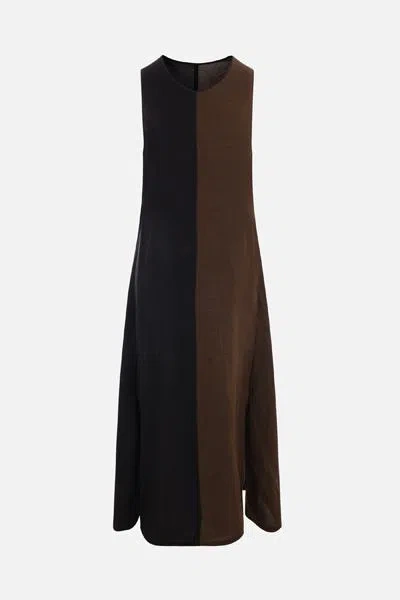 Uma Wang Dresses In Brown+black