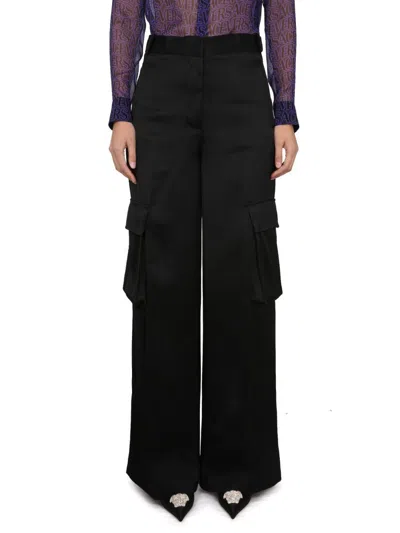 Versace Duchesse Pants In Black