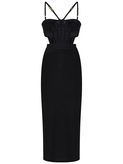 Versace Jeans Couture Midi Dress In Black