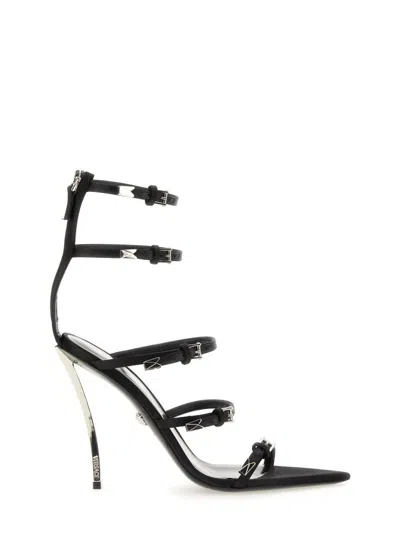 Versace Pin-point Sandal In Black