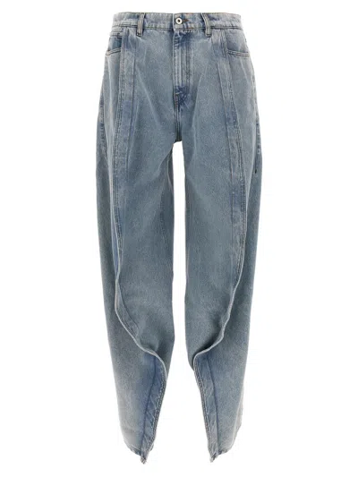 Y/project 'evergreen Banana' Jeans In Blue