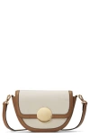 Oryany Lottie Saddle Canvas Crossbody Bag In Brown