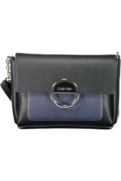 Calvin Klein Chic Contrasting Detail Shoulder Bag In Black