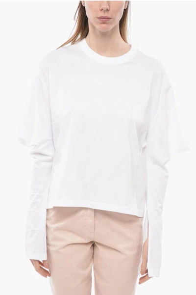 Setchu Origami Jersey Top In Blanco