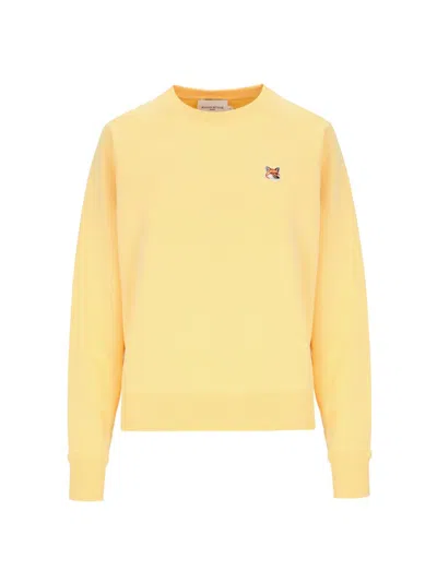 Maison Kitsuné Maison Kitsune' Sweaters In Yellow