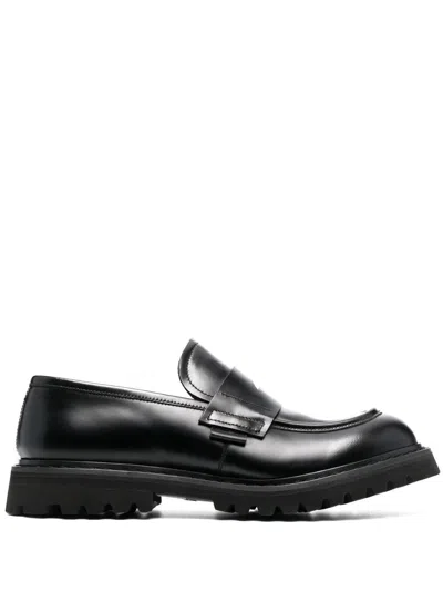 Premiata Binder Loafers Shoes In Black