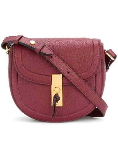Altuzarra Ghianda Leather Shoulder Bag In Burgundy
