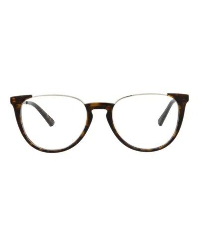 Mcq By Alexander Mcqueen Round-frame Metal Optical Frames In Silver