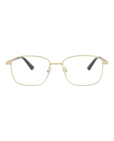 Mcq By Alexander Mcqueen Square-frame Metal Optical Frames In Gold