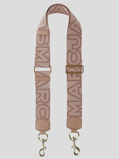 Marc Jacobs Branded Shoulder Strap In Rosemulti