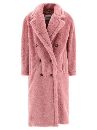 Max Mara Zitto Madame Teddy Coat In Pink