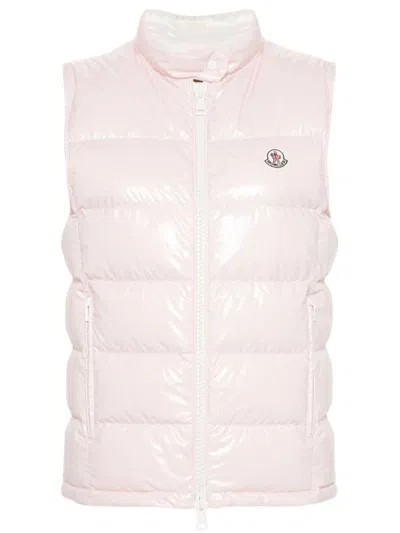 Moncler 'alcibia' Vest In Pink