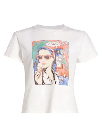 Re/done Women's Ciao Cotton Graphic T-shirt