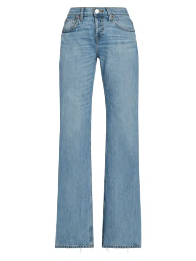 Re/done Women's Loose Boot Mid-rise Boot-cut Jeans In Hacienda