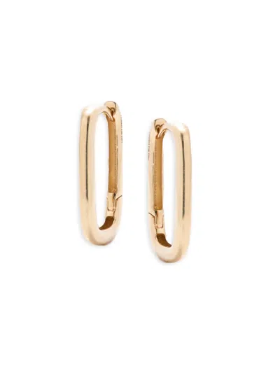 Saks Fifth Avenue Women's 14k Yellow Gold Paperclip Huggie Earrings