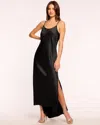 Ramy Brook Lizzie Embellished Maxi Slip Dress In Black