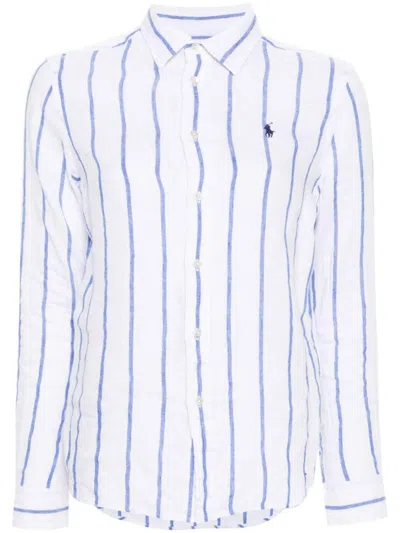 Ralph Lauren Shirt In 958 White/royal