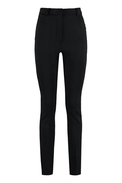 Sportmax Teti Virgin Wool Trousers In Black