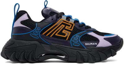 Balmain B-east Mesh Sneakers In Black