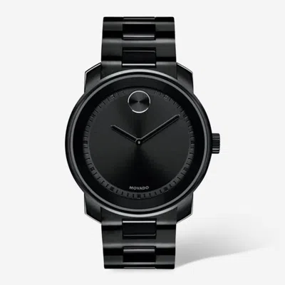 Movado Bold Trend 43mm Stainless Steel Quartz Men's Watch In Black