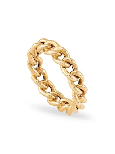 Saks Fifth Avenue Women's 14k Yellow Gold Curb Chain Band Ring