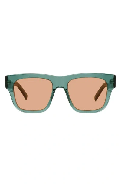 Givenchy Gv Day Lector 52mm Square Sunglasses In Light Green/ Other / Roviex