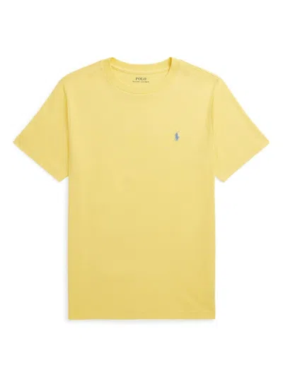 Ralph Lauren Kids' Yellow T-shirt With Blue Pony In Yellow & Orange