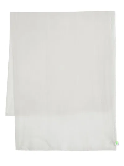 Faliero Sarti Knitted Frayed-edge Scarf In White
