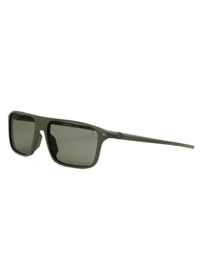 Tag Heuer Men's Vingt Sept 62mm Rectangular Sunglasses In Black