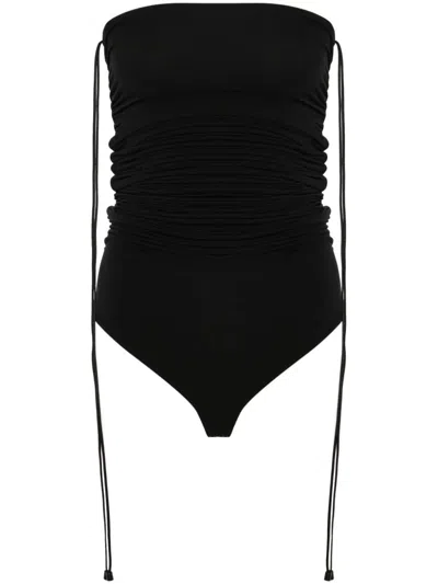 Wolford Fatal Strapless Body Dress In Black