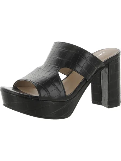 Sun + Stone Dariaa Slip-on Platform Dress Sandals, Created For Macy's In Black