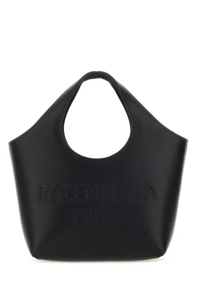 Balenciaga Woman Black Leather Mary-kate Xs Handbag