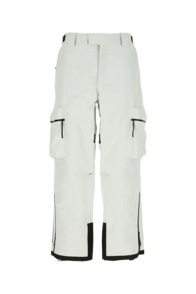 Prada High Rise Ski Cargo Trousers In White