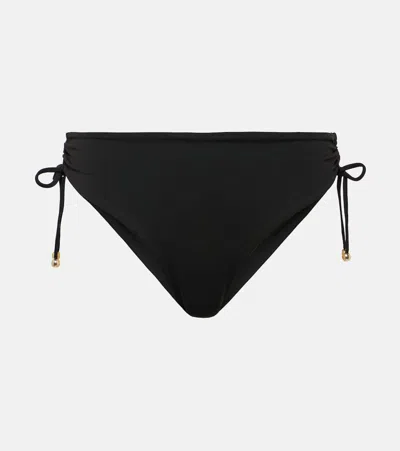 Max Mara Sandra Ruched Bikini Briefs In Black