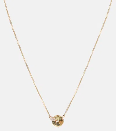 Bucherer Fine Jewellery Peekaboo 18kt Rose Gold Necklace With Beryl And Diamonds