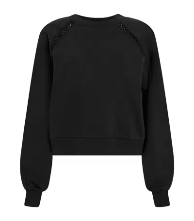 Allsaints Organic Cotton Ewelina Sweatshirt In Black