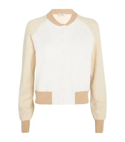 The Upside Cotton-blend Rodeo Hallie Bomber Jacket In White