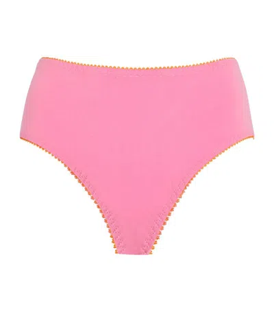Dora Larsen Millie High-waist Briefs In Pink