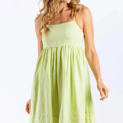 Sundays Kacey Dress In Lime In Green
