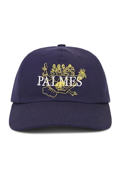 Palmes Stumble 6 Panel Cap In Navy