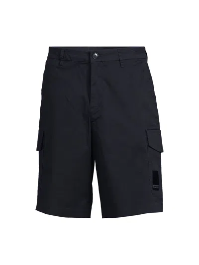 Armani Exchange Mens Milano Edition Cargo Shorts In Navy Blue 15dk