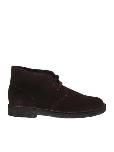 Clarks Desert Boot Suede Ankle Boots In Brown