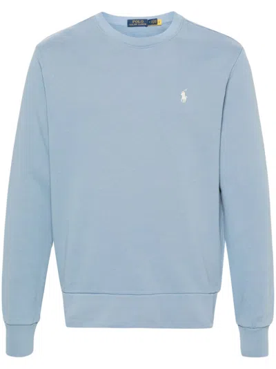 Polo Ralph Lauren Polo Pony-embroidered Sweatshirt In Blue