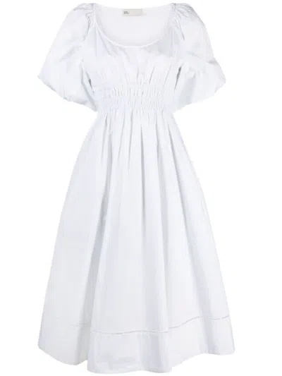 Tory Burch Cotton Midi Dress In White