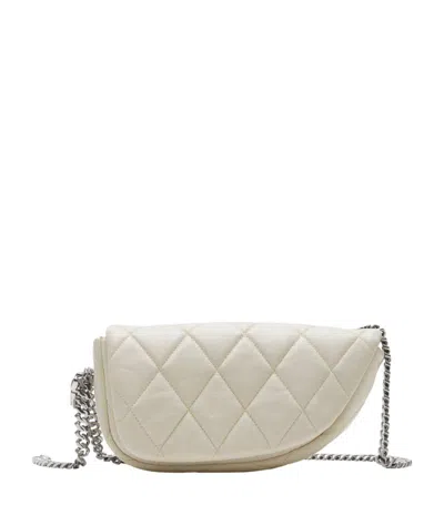 Burberry Quilted Shield Lock Bag In Neutrals